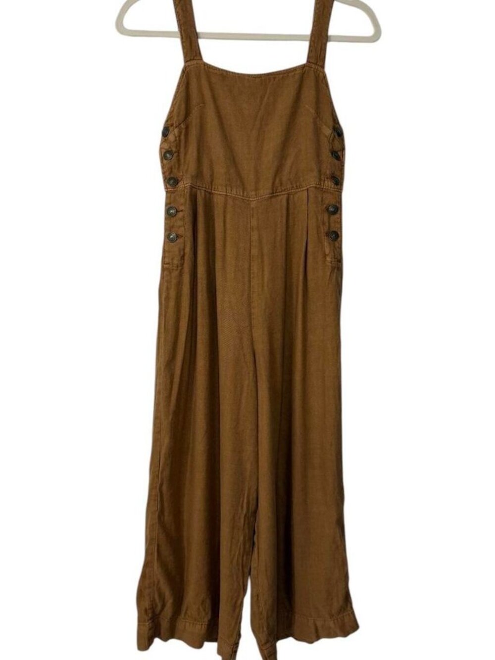 American Eagle Brown Linen‎ Blend Jumpsuit Size 0